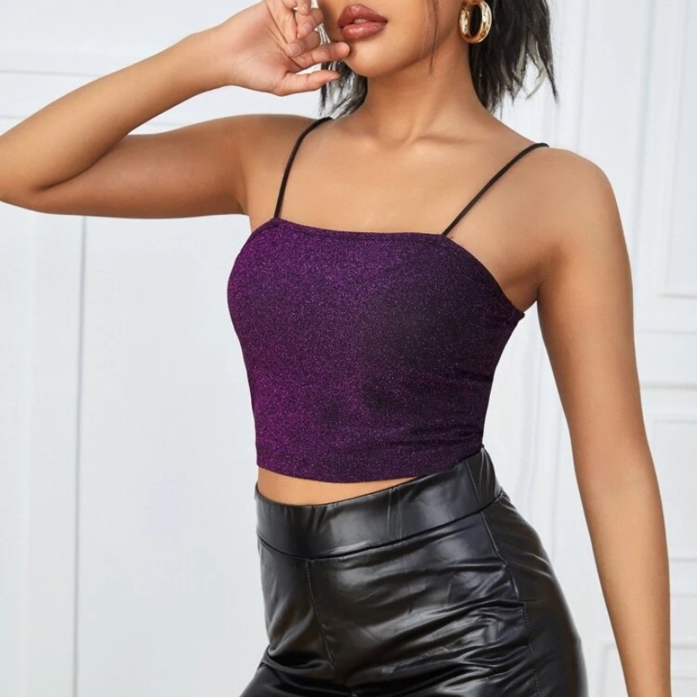 Shein Glitter Crop Top